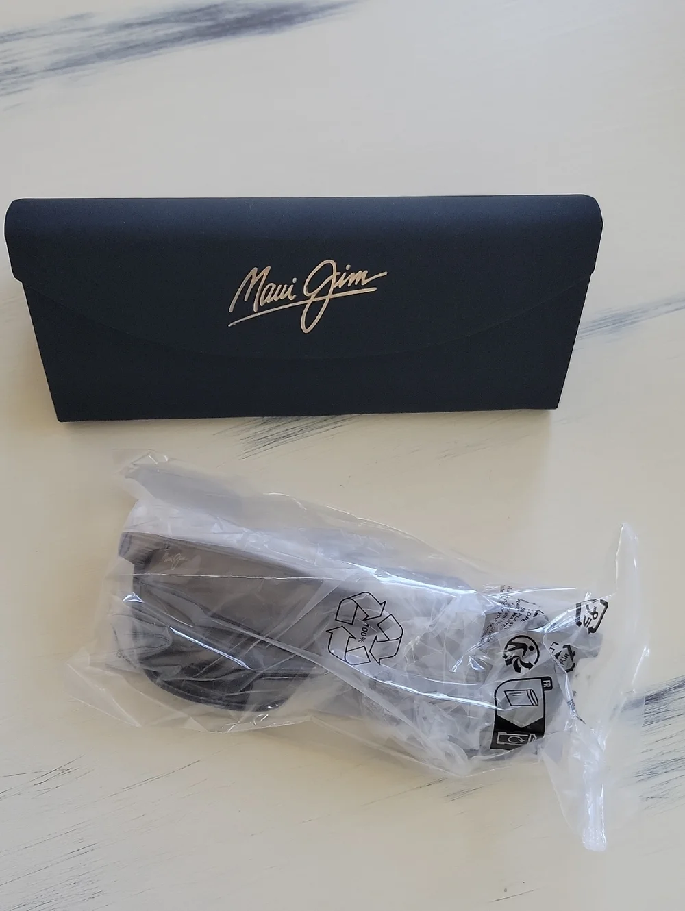 NWT Maui Jim One Way Polarized Rectangular Sunglasses | Bronze Brown | Square - Picture 4 of 5